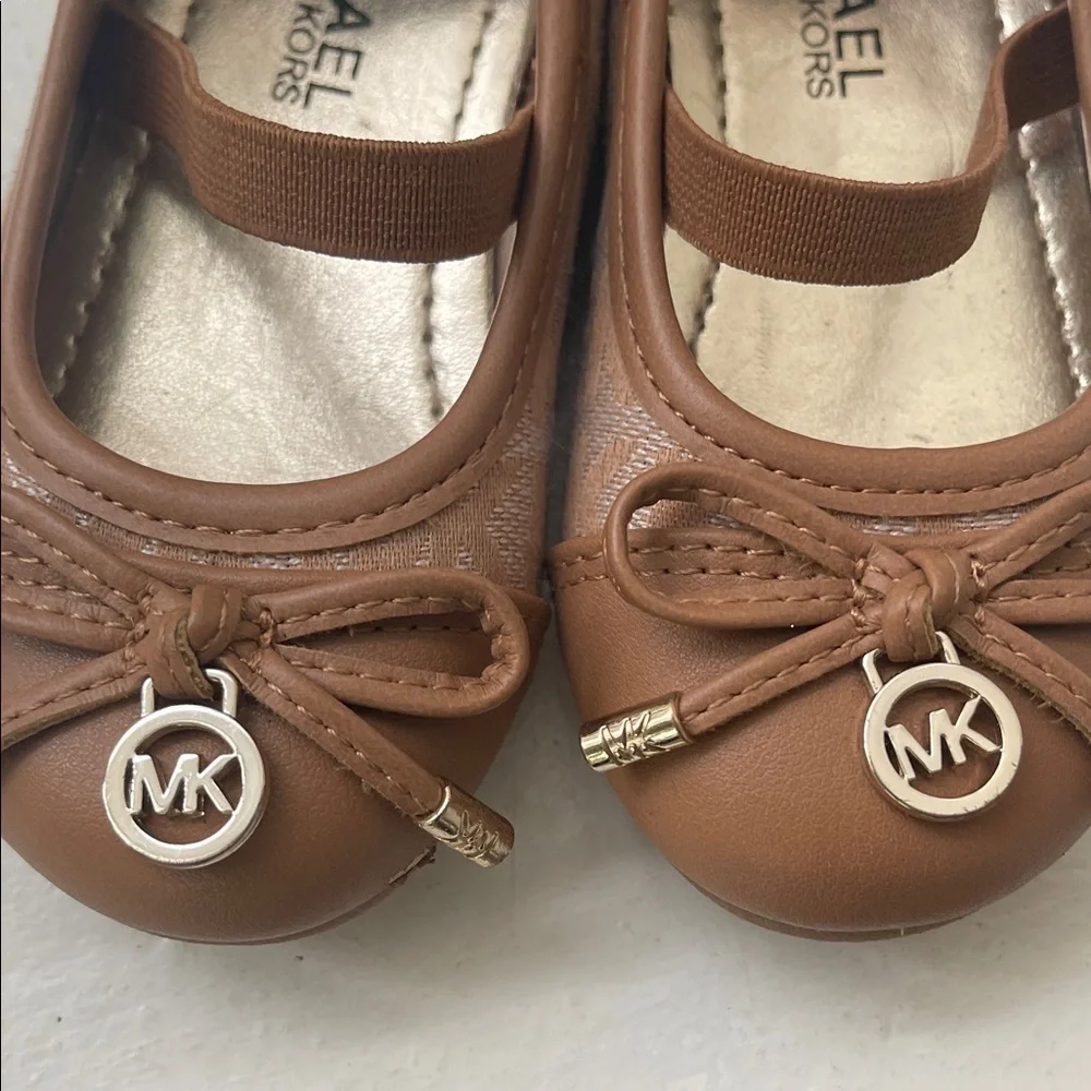 Michael Kors Kids Tan Ballet Flats